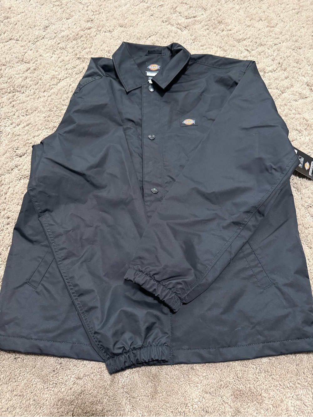 Dickies Youth xl Black Windbreaker Coach Jacket